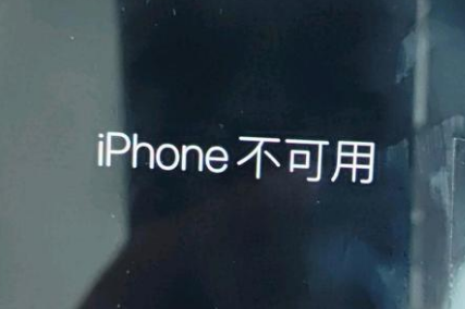 乐陵苹果服务网点分享锁屏界面显示“iPhone 不可用”如何解决 